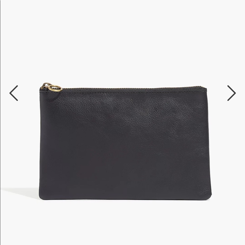 MADEWELL The leather pouch clutch NWT